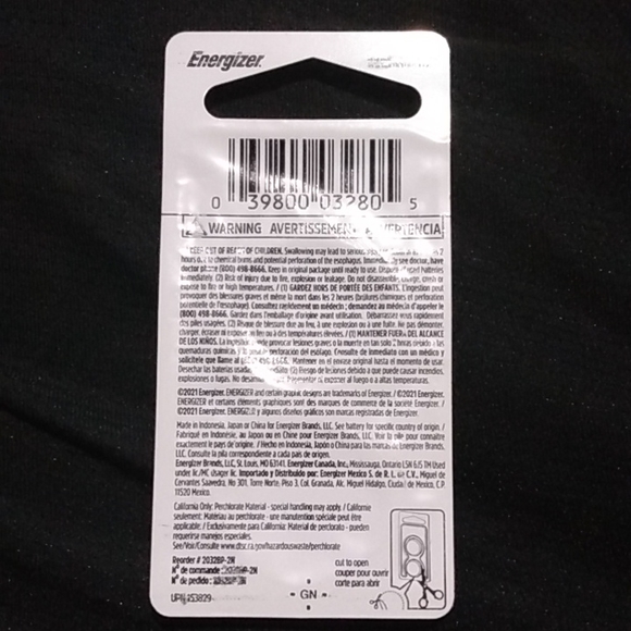 Energizer CR2032 sealed (2) - Picture 2 of 2